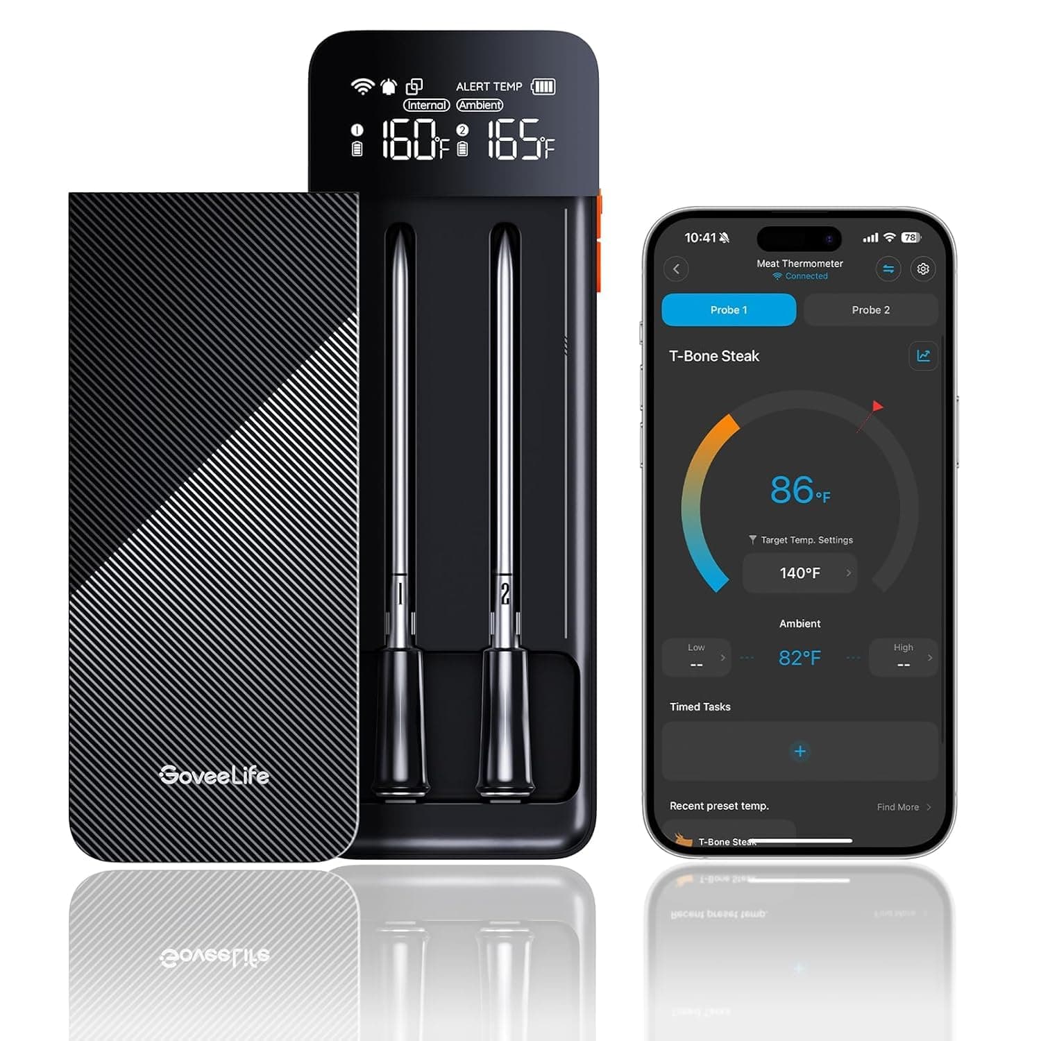 GoveeLife Bluetooth Wireless Meat Thermometer with 2 Probes